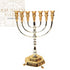 Silver & Gold Plated 7 Branch Menorah 45 CM